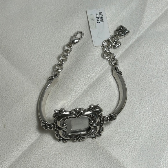 Brighton Avignon Photo Frame Bracelet Add A Picture Silver Plated Retired - Picture 6 of 9